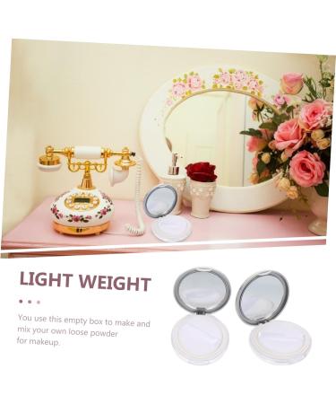 Housoutil Blusher Powder 8 Pcs Powder Box Thin Powder Holder Cosmetic Empty Jar Lovely Powder Case Makeup Travel Filling As Shownx4pcs 8x1.5cmx4pcs - Buy Online on GoSupps.com