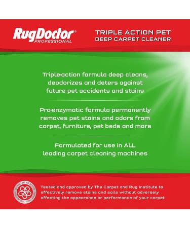 Rug Doctor Pet Carpet Cleaner 96 oz | Pro-Enzymatic Formula with 3X Action | Professional Grade for Pet Stains & Odors | Concentrated Solution - Buy Online on GoSupps.com