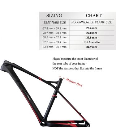 WILE Quick Release Bicycle Seatpost Clamp Red- 34.9mm | Lightweight and Durable - Buy Online on GoSupps.com