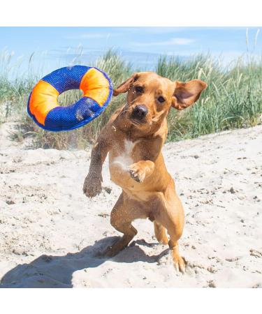 MiniFEET Dog Toy - Flying Triple Yellow & Pink | Ideal for All Dogs - Perfect for Playful Pets & Dog Lovers - Buy Online on GoSupps.com