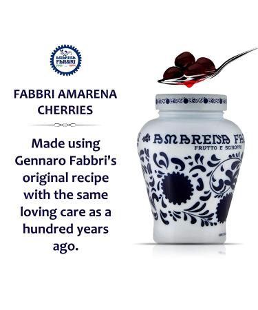 Fabbri Amarena Wild Cherries in Syrup 21oz - Gluten Free, Non-GMO, Vegan - Buy Online on GoSupps.com