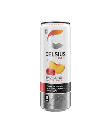 CELSIUS Live Fit Energy Drink  - Sparkling Raspberry Peach- Pack Of 12 - Buy Online on GoSupps.com