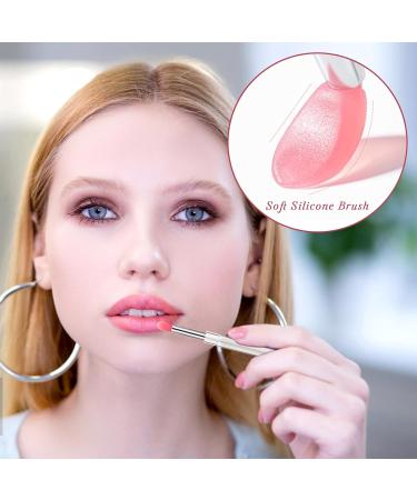 12 Pcs Silicone Lip Brush Silicone Lip Applicator with Transparent Handles and Caps Lip Brush Applicator Silicone Lip Brush Reusable Lip Mask Applicator(6 Colors) - Buy Online on GoSupps.com