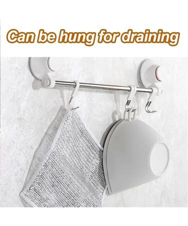 Efficient Metal Wire Dish Scrubber Dish Cleaning Rug Strong Cleaning Power Scrub and Clean Long Lasting Multifunctional Non-Scratch Wire Dish Towel - Buy Online on GoSupps.com