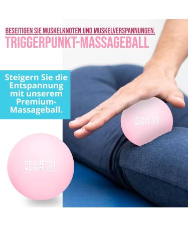 Resultorship Lacrosse Fascia Ball | Effective Foot Massage & Plantar Fasciitis Relief | Pink Trigger Point Therapy - Buy Online on GoSupps.com