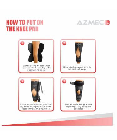 Orthopedic Knee Immobilizer - Adjustable Tri-Panel Straight Leg Brace for Men Women & Teens - Lightweight 12" Knee Splint - Universal Fit - White - Buy Online on GoSupps.com
