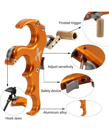 FENJANER Archery Compound Bow Release Aid - Gold | Outdoor Shooting Accessory - Buy Online on GoSupps.com