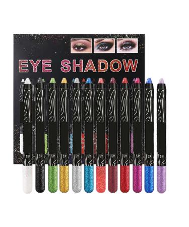 Eyeshadow Pencil | Glitter Eye Shadow - Glitter Eye Pencil High Pigmented Smudge-Proof Pearlescent For Women Eyes Makeup