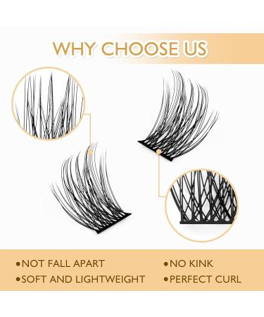 WONSIS 120 Individual Lash Clusters | Soft & Lightweight 0.07mm C Curl Synthetic Lashes | Reusable DIY Extensions for Home Use (12MM Volume) - Buy Online on GoSupps.com
