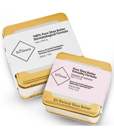 Eu'Genia Shea 12oz Dermatological | 6oz Everyday | Summer Essence