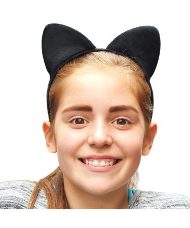 Shop Chelsea Jones Black Soft Fabric Cat Ears Headband - Stylish & Comfortable Hairband for All Occasions | Fast International Shipping - Buy Online on GoSupps.com