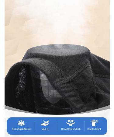 Men's Incontinence Pants - 3 Pcs Cotton Washable Boxers with 300ml Absorbent Pad - XXL Size Black - Buy Online on GoSupps.com