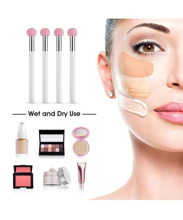 Wllhyf 4-Piece Makeup Brush & Sponge Set | Professional Foundation Concealer Liquid Eyeshadow Applicators | Beauty Blender Tool for Flawless Makeup - Buy Online on GoSupps.com