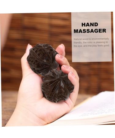 Plafope 6-Piece Health Ball Set | Acupuncture & Acupressure Massage Devices | Spiky Trigger Point Massagers | Hand Massage Tools | Brown Wooden Ornaments - Buy Online on GoSupps.com