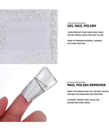 Alipis 500 Feuilles D Aluminium pour Ongles Tampons en Coton Non Pelucheux 5 Paquets de 100 Pi ces Dissolvant pour Vernis Ongles Gel Usage Professionnel et Domestique pour - Buy Online on GoSupps.com