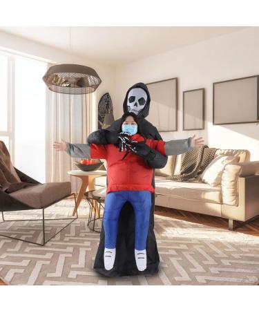 Buy Ghost Inflatable Costume for Adults - Creepy Spirit Funny Waterproof Halloween Party Cosplay Props - Buy Online on GoSupps.com