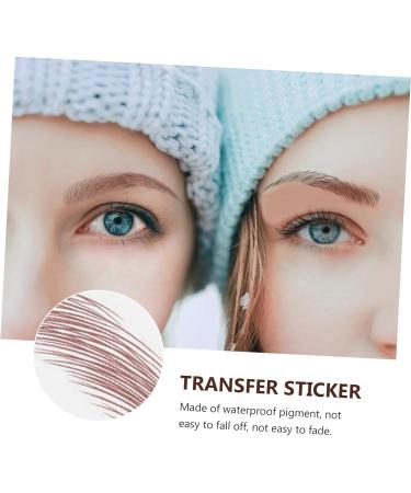 Angoily 9 Sheets Imitation Eco Eyebrow Sticker Stickers Realistic Eyebrow Tattoos Artificial Eyebrow Tattoos 21.5X14.5cm Brown - Buy Online on GoSupps.com