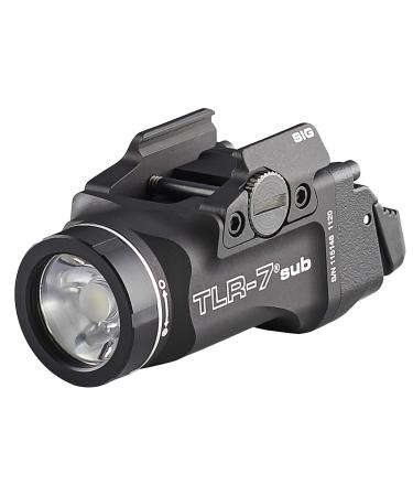 Streamlight 69401 TLR-7 Sub 500-Lumen Pistol Light Without Laser Designed Exclusively and Solely for Railed Sig Sauer P365 and Sig Sauer P365 XL, Includes Mounting Kit with Key, Black - Buy Online on GoSupps.com