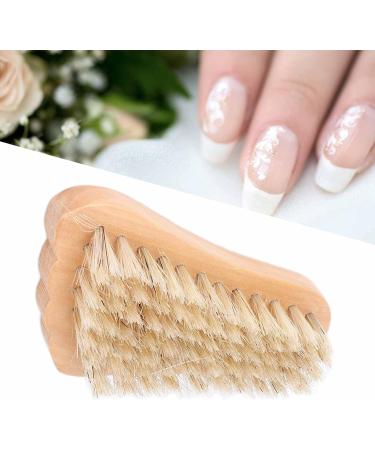 Wooden Nail Brush with Ergonomic Design Brush Hair for Cleaning Hands and Feet Portable and Dead Skin Removal - Buy Online on GoSupps.com