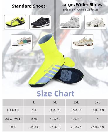 Sportneer Waterproof Thermal Cycling Shoe Covers - Windproof Bicycle Shoe Protectors - Large - Buy Online on GoSupps.com