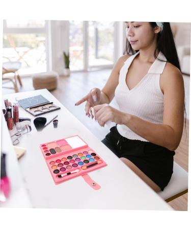 Healvian 8pcs 33 Makeup Palette Toys for Girl Toys Eye Shadow Palette Makeup Pink Eyeshadow Leather - Buy Online on GoSupps.com