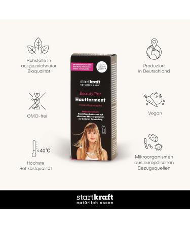 STARTKRAFT Beauty Pur 75 ml Skin Ferment - Fermented Microorganism Strains - Skin Microbiome with Irish Sea Moss - No Mineral Oils Parabens Paraffins PEGs - Buy Online on GoSupps.com