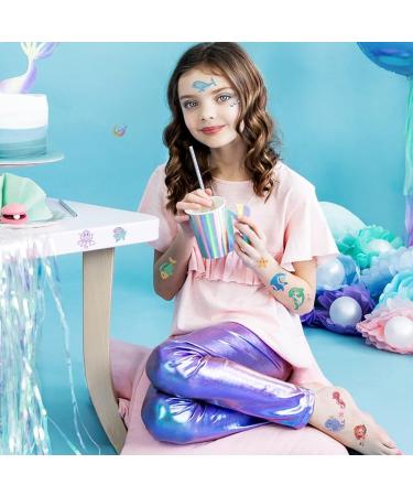 Sea Animals Temporary Glitter Tattoos - 20 Sheets for Kids Party Favors | Dolphin, Shark, Octopus, Fish Stickers - Buy Online on GoSupps.com
