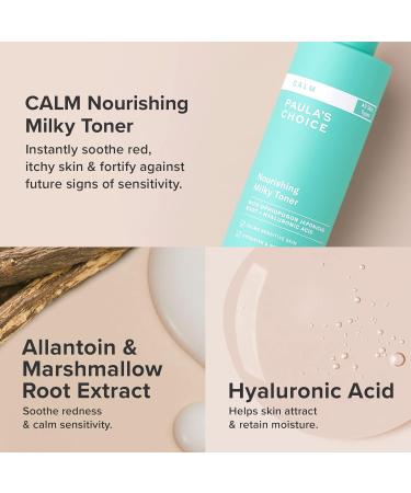 Paula s Choice Calm Nourishing Milky Toner for Sensitive Skin Calms + Soothes Redness Suitable for Rosacea-Prone & Eczema-Prone Skin Fragrance-Free 4 Fl Oz. - Buy Online on GoSupps.com