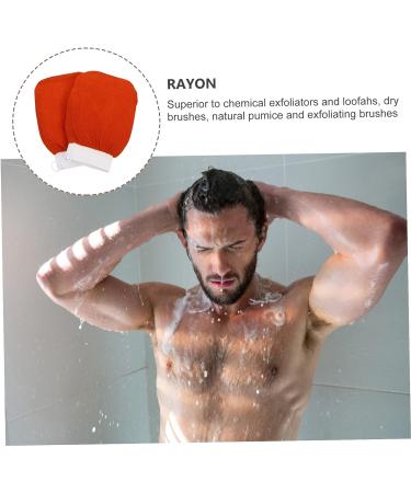 FOMIYES 2pcs Grit Bath Scrubber Gloves - Body Cleaning Mittens for Exfoliation and Bathing - Buy Online on GoSupps.com