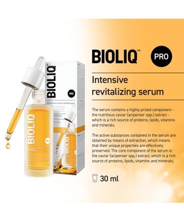 Bioliq - Pro Intensive Revitalizing Serum with Caviar Extract - Wrinkle Reduction and Firming Formula for Skin Rejuvenation Moisturizing - 30 ml - Buy Online on GoSupps.com