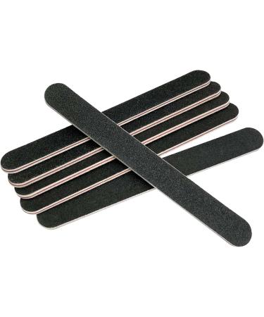 20 Pack Professional Reusable 100/180 Grit Nail Files - Black Emery Boards for Acrylic Nails - Buy Online on GoSupps.com