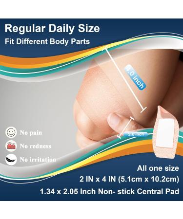 Buy Extra Large Silicone Bandages for Sensitive Skin - 20 Count Latex Free & Hypoallergenic - Pain-Free Flexible Fabric Dressings - Buy Online on GoSupps.com