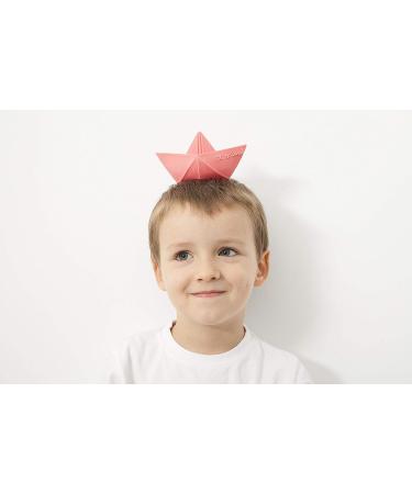 Oli & Carol Origami Boat: Pink Natural Rubber Float for Imaginative Play - Buy Online on GoSupps.com