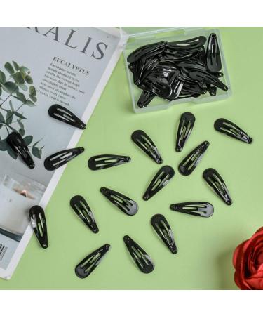 Avodova 50-Piece Black Hair Clips for Kids & Women - 3cm Metal Snap Hair Accessories - Buy Online on GoSupps.com