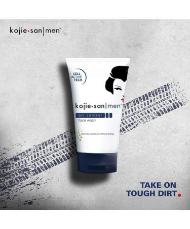 Kojie San Men Oil Control Face Wash 125g Deep Cleansing Facial Wash for Men Controls Oil and Moisturizes Skin Paraben-Free Face Wash 125g - Buy Online on GoSupps.com