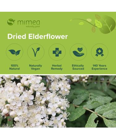 Mimea Elderflowers Dried | 1kg | Quality Ingredients | Great for Gin Distilling | Natural | No Additives | Floral Taste - Buy Online on GoSupps.com