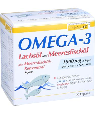Omega 3 Salmon Oil & Marine Fish Oil Capsules | Premium Quality Dietary Supplement for Heart & Joint Health - Buy Online on GoSupps.com