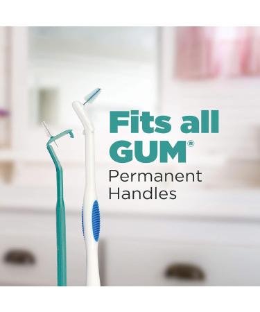 GUM Refill (tapered) Wide with antibacterial bristles 6 packsX10ct (60ct) 614EZ Wide 10 count (Pack of 6) - Buy Online on GoSupps.com