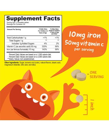 VitaWorks Kids Iron 10mg + Vitamin C + B12 Chewables Bundle - Buy Online on GoSupps.com