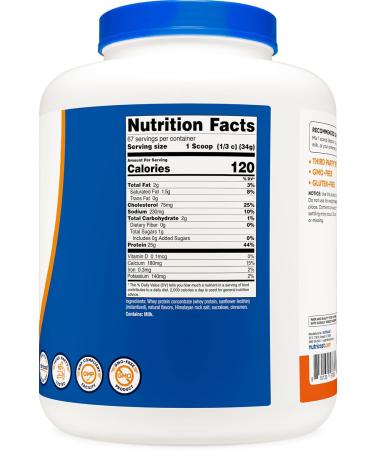 Nutricost Whey Protein Concentrate Powder (Pumpkin Spice) 5 LB - 25g of Protein GMO-Free Gluten-Free 67 Servings - Buy Online on GoSupps.com