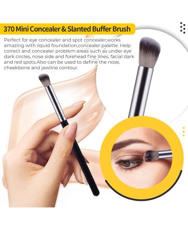 Buy Burfy 3-Piece Professional Make-Up Brush Set | Foundation & Concealer Brushes | Synthetic Fiber for Liquid & Powder | International Shipping - Buy Online on GoSupps.com