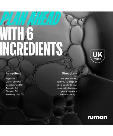 NUMAN Rosemary Hair Oil - 100% Natural Hair Care Serum for Dry Damaged Hair - Contains Argan Oil Sweet Almond Oil Flaxseed Oil Castor Seed Oil Avocado Oil & Rosemary Leaf Oil - Buy Online on GoSupps.com