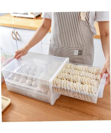Hohopeti 1 pc Box refrigerator egg drawer fridge egg container refrigerator egg holder Transparent Color 36X26CM double-deck - Buy Online on GoSupps.com