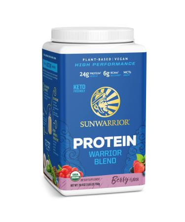 Sunwarrior Warrior Blend Protein Organic Plant-Based Berry 1.65 lb (750 g)