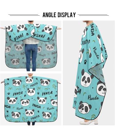 Shop Waterproof Barber Cape - Cute Panda Bear & Cheetah Haircut Bib for Men & Women | Unisex Hair Cutting Cape - Buy Online on GoSupps.com