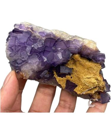 Natural Crystal Rough Natural Purple Stepped Fluorite Cluster Mineral specimens Gem Level Stones and Crystals (Size : 5) - Buy Online on GoSupps.com