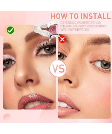 Magnetic Eyelashes Natural 8 Pairs 3d Magnetic Eyelashes Magnetic Magnet Natural Magnetized Lashes Waterproof Reusable Eyelash Generic Set Gift Box Thick - Buy Online on GoSupps.com