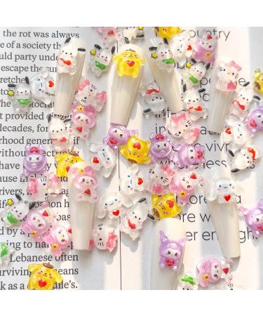 56PCS Kawaii Nail Art Charms: Cute Cat Resin Jelly Gummy Candy Slime Making Ornament DIY Decor - Buy Online on GoSupps.com