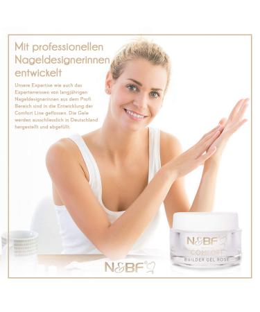 N&BF UV + LED Assembly Gel Comfort Line Rose | 5ml Professional Builder Gel | High-Quality Sculpting Gel | Studio Quality | Made in Germany - Buy Online on GoSupps.com