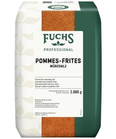 Fuchs Professional - Assaisonnement sal pour frites | pour plats base de pommes de terre | Qualit professionnelle pour les gros consommateurs | 2 kg dans un sac